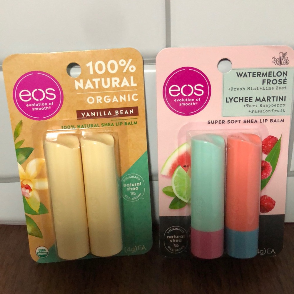 eos Natural Shea Lip Balm Sticks Bundle